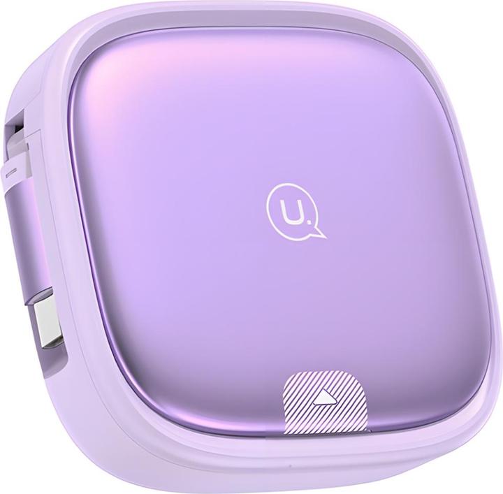 Produktbild Usams Kabel rozwijany 3w1 z pudełkiem MicroUSB/USB-C/Lightning 60W fioletowy/purple SJ650USB03 (US-S (1 m, 60 W)