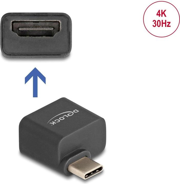 Produktbild Delock Mini Adapter USB Type-C Stecker zu HDMI Buchse (DP Al (USB Typ-C, 2.60 cm)