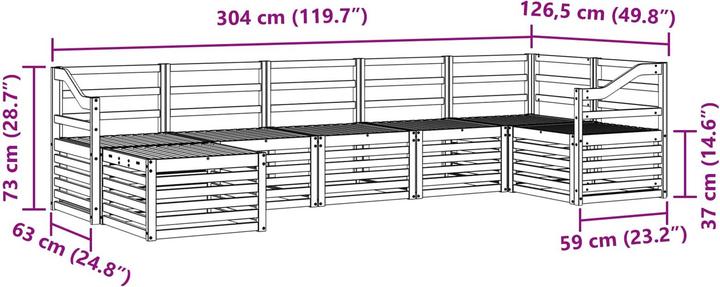 Produktbild vidaXL Outdoor-Sofa