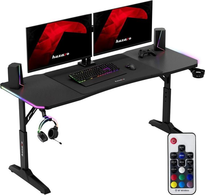 Actual product image Huzaro Biurko gamingowe Hero 4.6 RGB Black