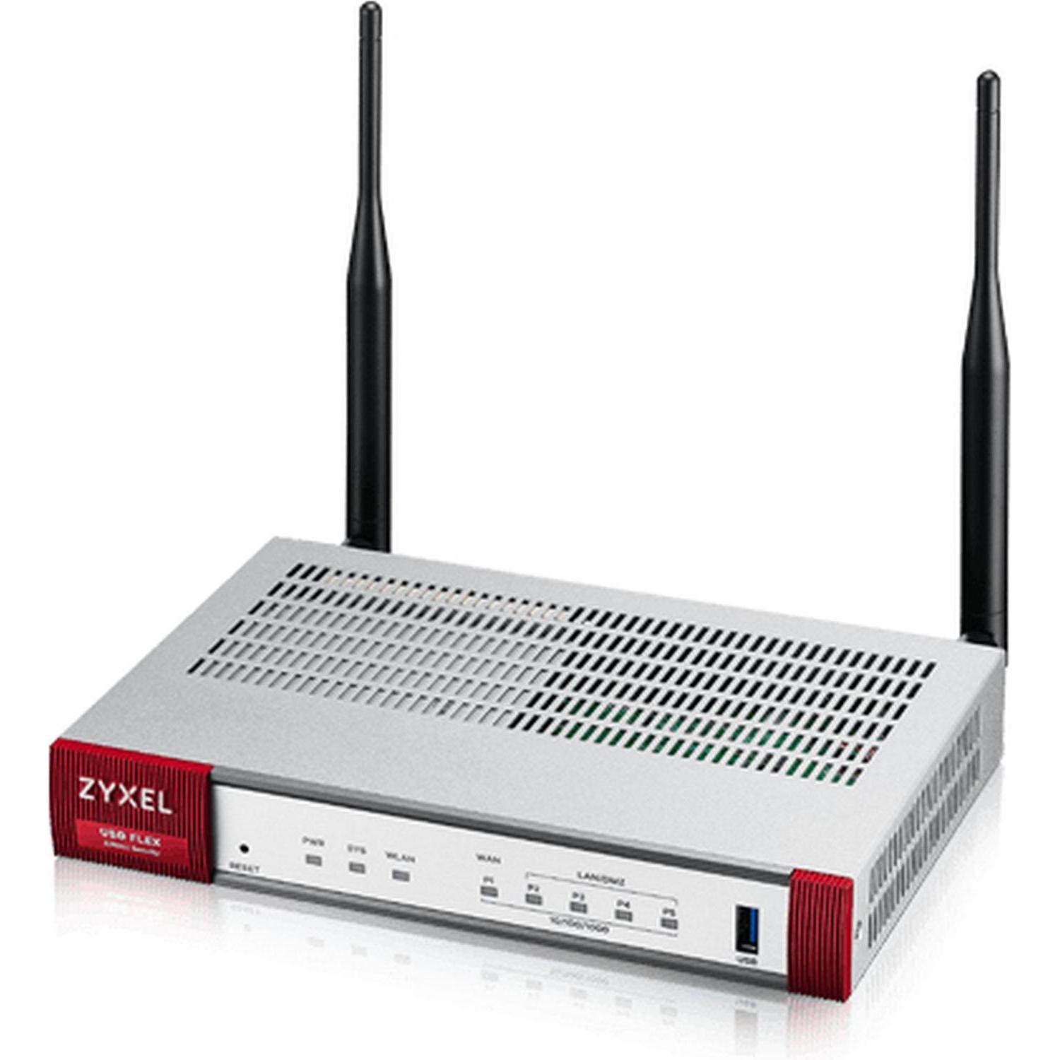 Zyxel Usg Flex 100 Ax Wifi 6 Firewall 900Mbps 1Xwan 4XLan/Dmz Ax1800 1Xusb Incl. Bundle Utm Di 1 Anno, Firewall