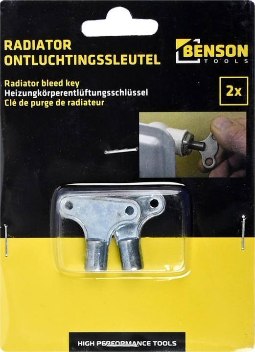 Image du produit Benson Clé de purge de radiateur 2 pcs