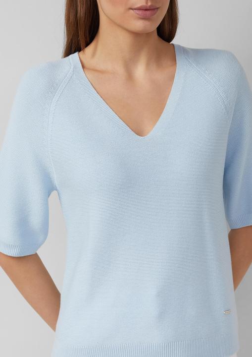 Produktbild s.Oliver Strickpullover aus Baumwollmix mit V-Ausschnitt (36)