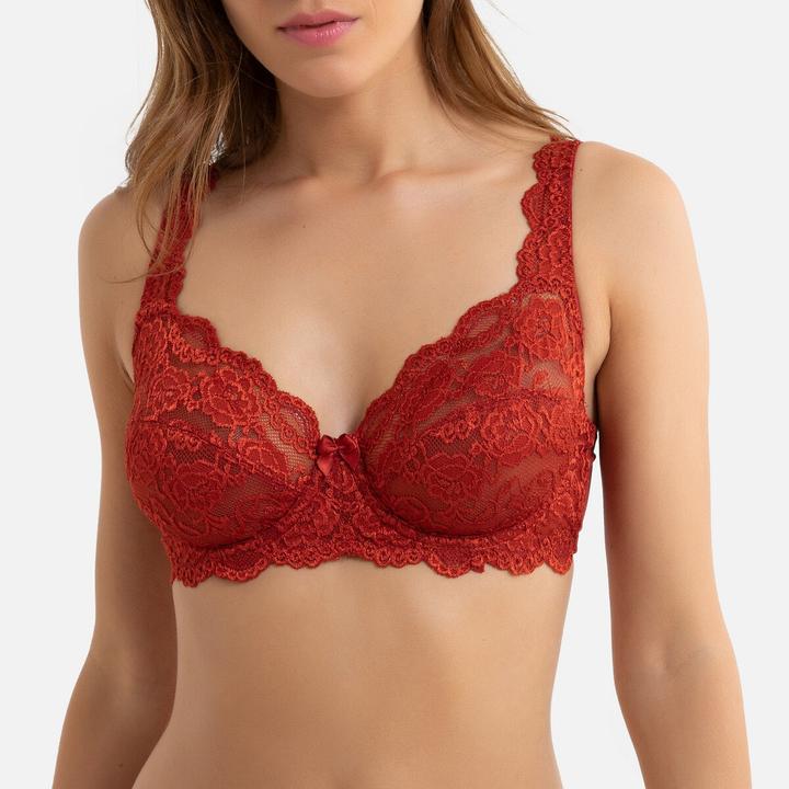 Actual product image La Redoute Collections Lace underwired bra (70 B)