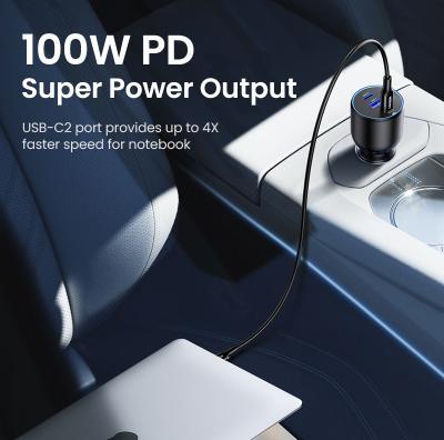 Actual product image Ugreen Fast Car Charger 130W 90413 2xUSB-C PD+USB-A