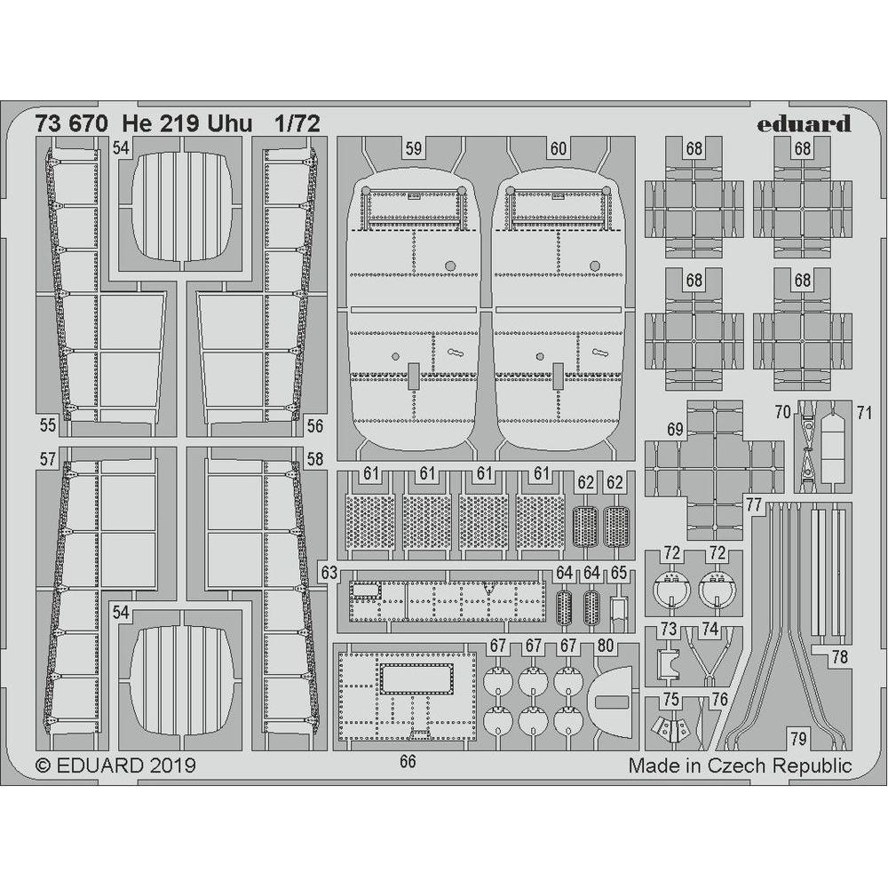 Eduard He 219 Uhu for Dragon