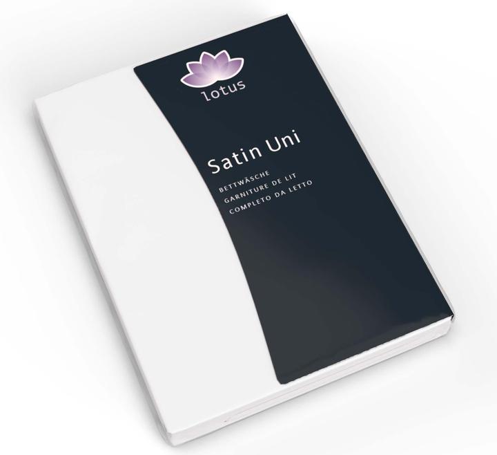 Image du produit Lotus Bettwaren Drap-housse en satin (180 x 200 cm)
