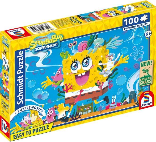 Produktbild Schmidt Spiele SpongeBob, Abenteuer in Bikinibottom 100 Teile (100 Teile)