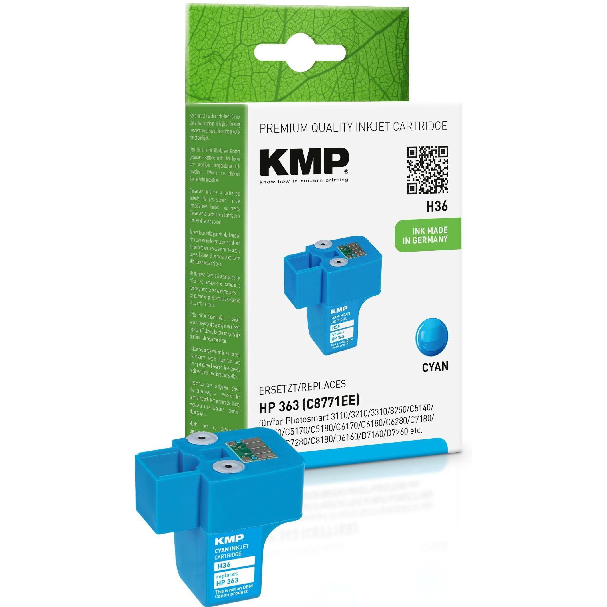 Thumbnail - KMP, Druckerpatrone, Tinte ersetzt HP363 (C8771EE)