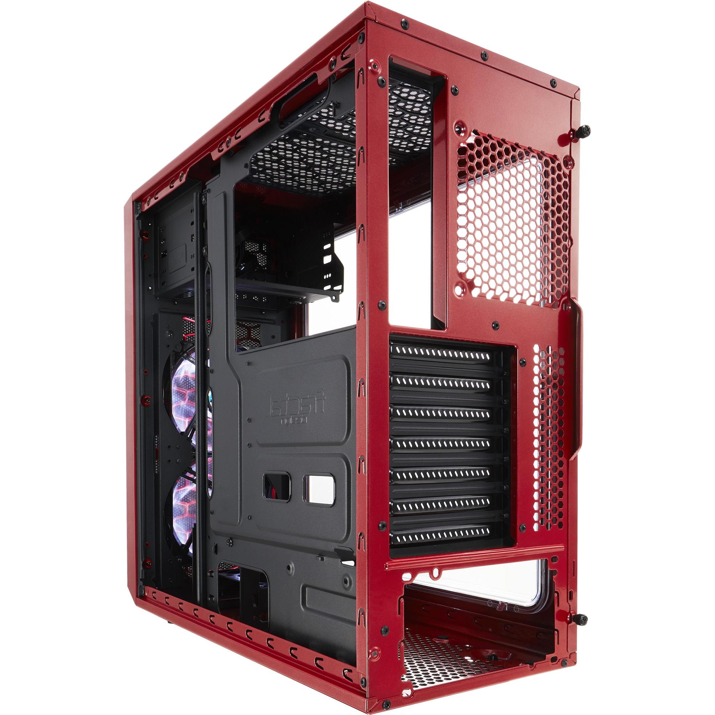 Fractal Focus G (ATX, mATX, Mini-ITX), PC Gehäuse, Rot