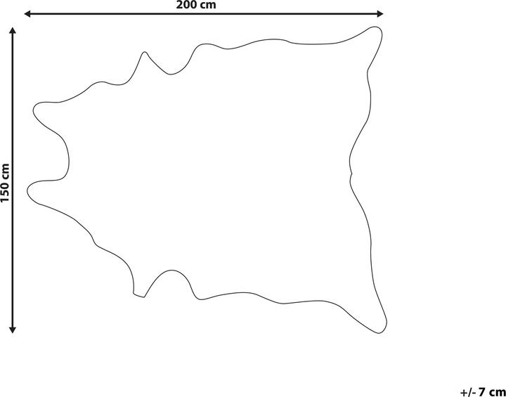 Produktbild Beliani Kunstfell-Teppich Kuh braun / weiss 150 x 200 cm BOGONG