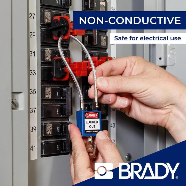 Actual product image Brady Compact cable padlocks