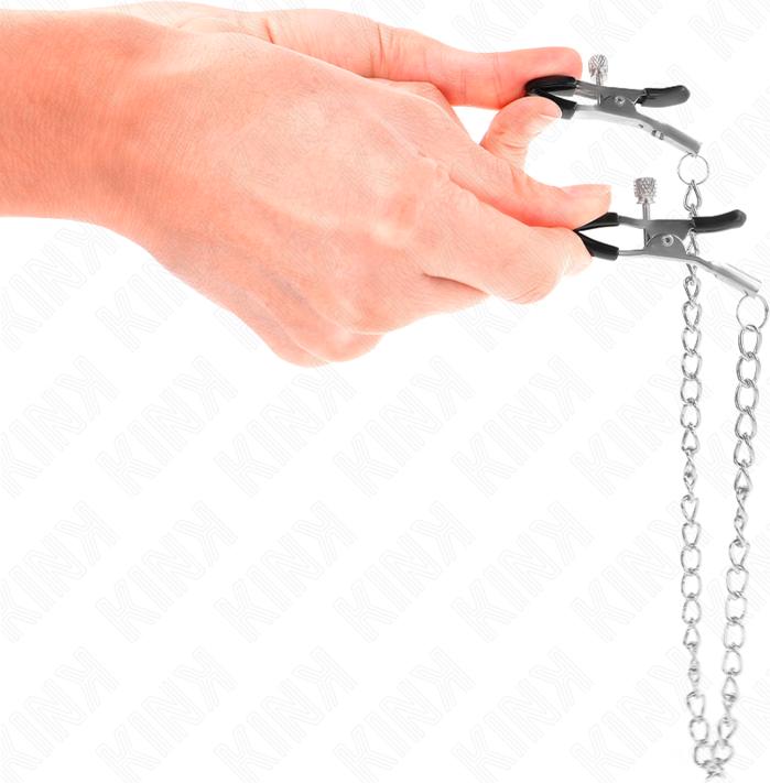 Actual product image Kink - Thin chain nipple clamps 30 cm