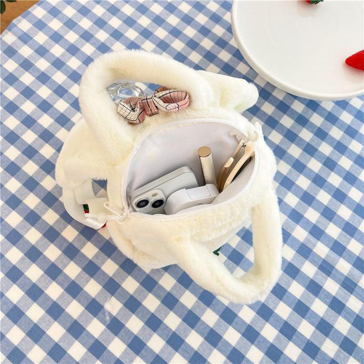 Immagine prodotto Only-Bags.Store Elegante Plüschhandtasche, Geldbörse, perfektes Weihnachts-, Thanksgiving-Geschenk