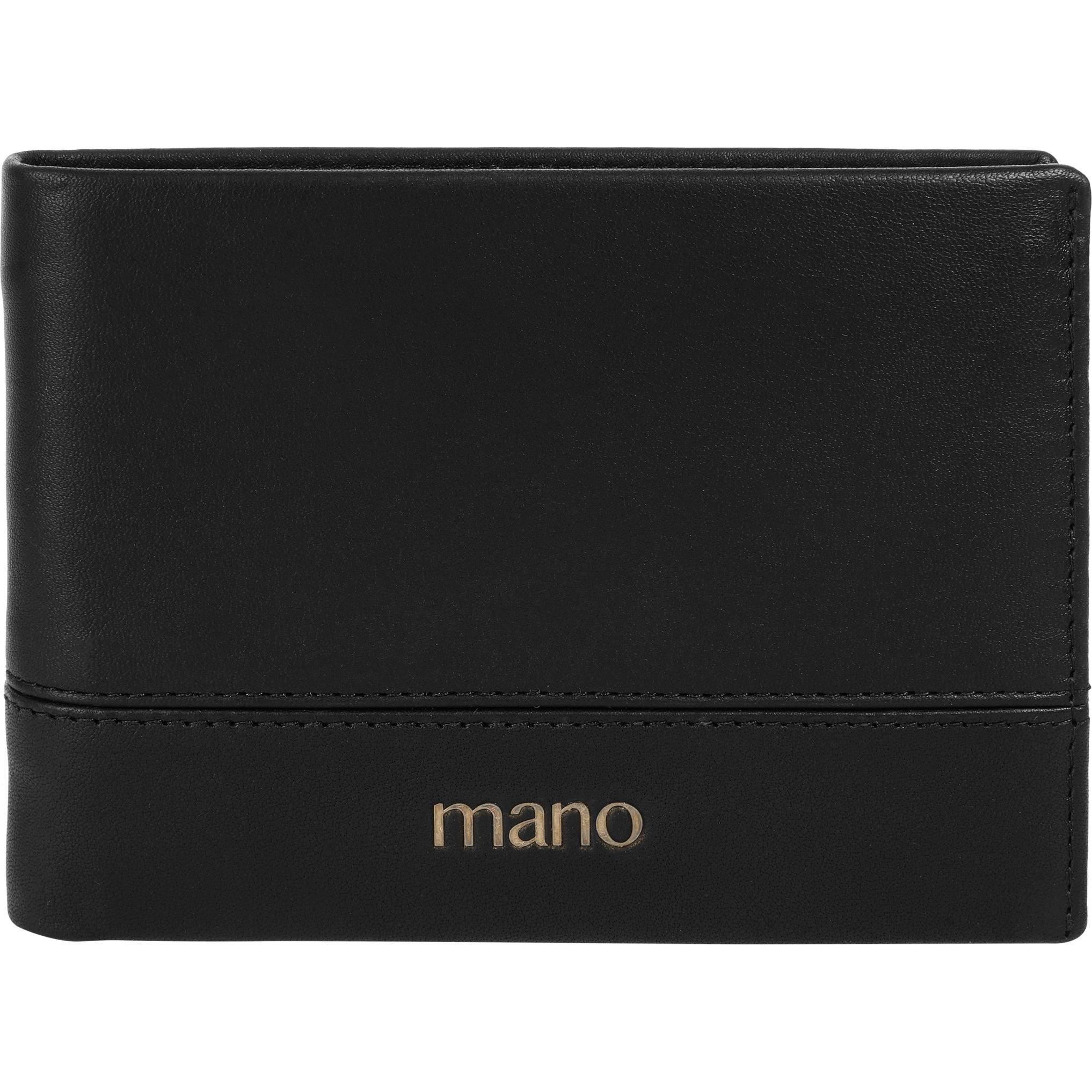 Mano, Damen, Portemonnaie, Geldbörse, Schwarz