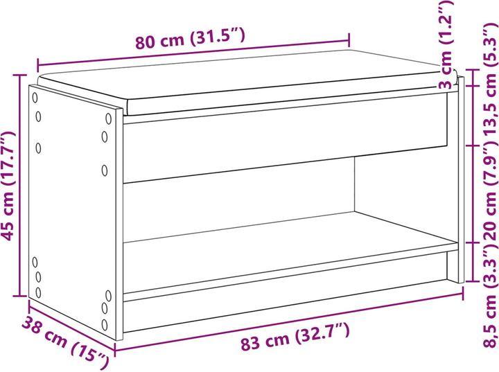 Image du produit vidaXL Flurbank (83 cm)