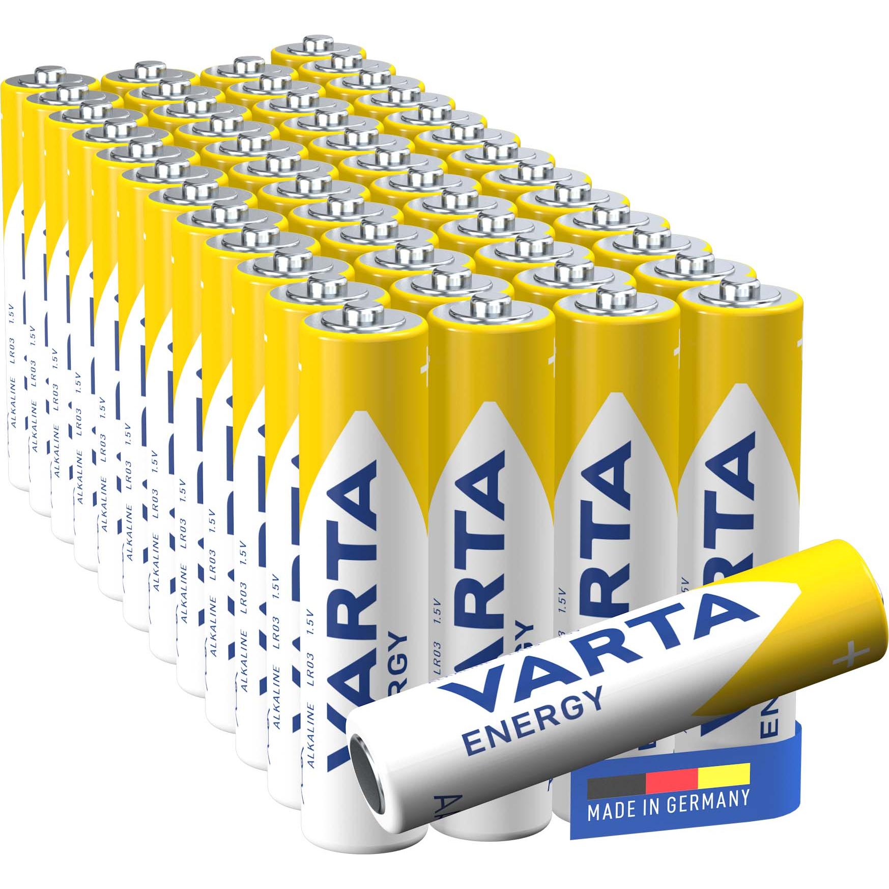 Varta 4103229395 Batterien Energy Micro AAA Tray 50 Stueck - Batterie (50 Stk., AAA, 1200 mAh), Batterien + Akkus