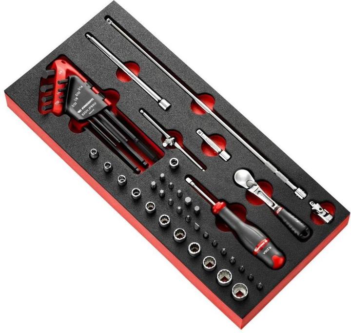 Actual product image Facom Foam module - 1/4" series | Drive elements, bits ED.1/EH.1/EP.1/ES.1/EX.1, socket spanner, pin (1/4")