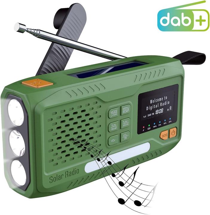 Image du produit Infactory Notfallradio SOL-1550 (DAB+ DAB, FM, Bluetooth)