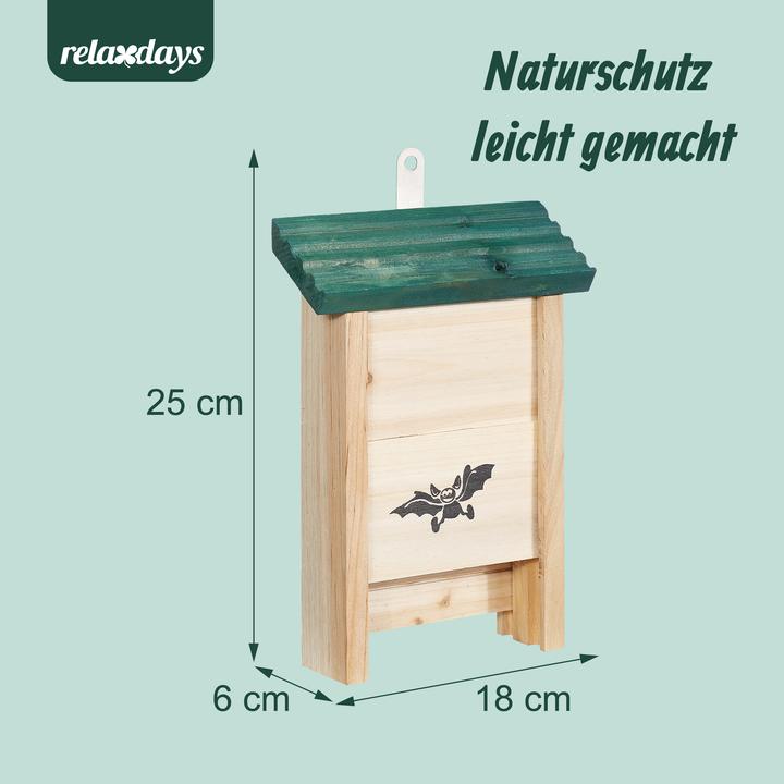 Produktbild Relaxdays 4x Fledermauskasten