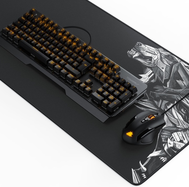 Titanwolf Tastatur, Maus- und Mauspad Spar Set, Mechanisches Keyboard, Mouse & Mausmatte Gaming Bundle (DE, Kabelgebunden)