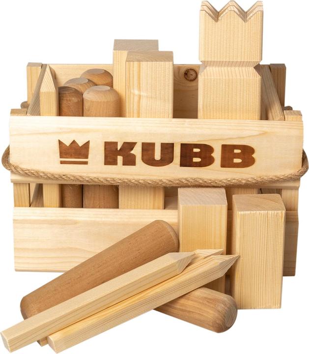 Selecta Spielzeug KUBB Vikings Spiel in der Holzkiste