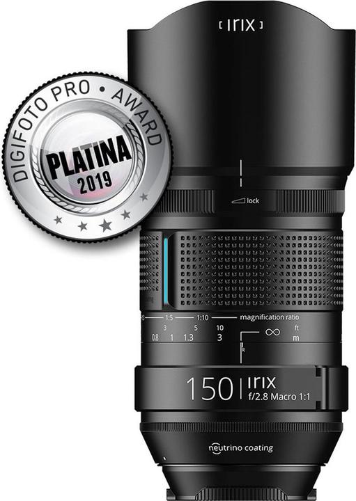 Irix 150mm f/2.8 Macro Libelle (Nikon F, Volledig formaat)