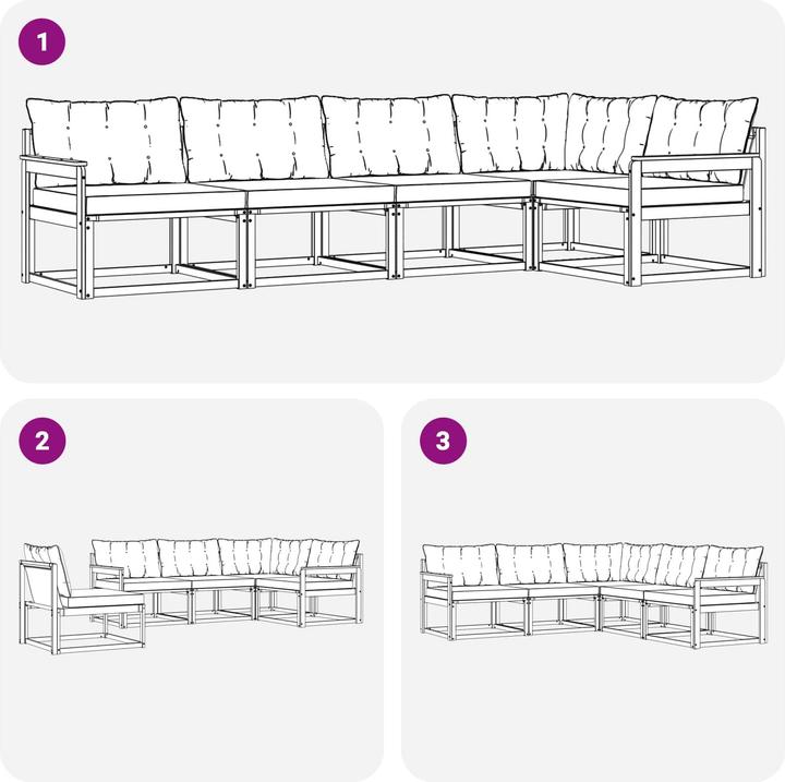 Produktbild vidaXL Gartenmöbel Set