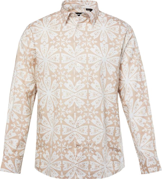 Immagine prodotto Men+ Leinenoptik-Hemd, Langarm, Kentkragen, Comfort Fit, Alloverdruck (5XL)