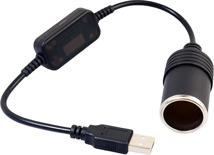 Image du produit PhoneLook Adaptateur USB-A vers allume-cigare 12V universel pour accessoire automobile