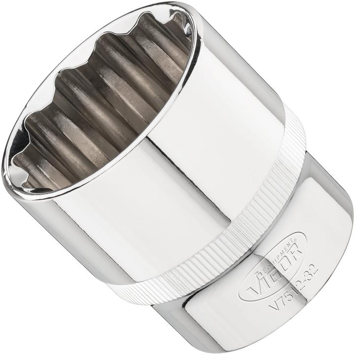 Immagine prodotto Vigor Presa a 12 punti ∙ V7512-32 ∙ Quadrata, cava 12,5 mm (1/2 pollice) ∙ Profilo esterno a 12 punti ∙ (32 mm)