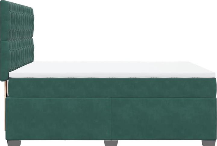 Produktbild vidaXL Bo x springbett mit Matratze 160 x 200 cm Samt (160 x 200 cm)