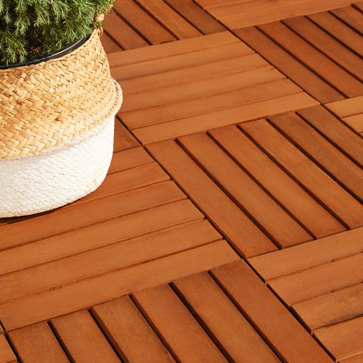 Immagine prodotto Deuba Holzfliesen (33 x, 30 x 30 x 2,5 cm)