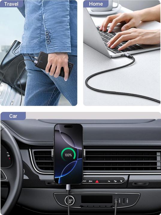 Produktbild Ugreen USB A – USB C (1 m, USB 2.0, 15 W)