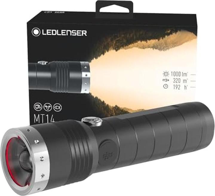 Immagine prodotto Ledlenser Faretto portatile MT14 nero, argento (15.10 cm, 1000 lm)