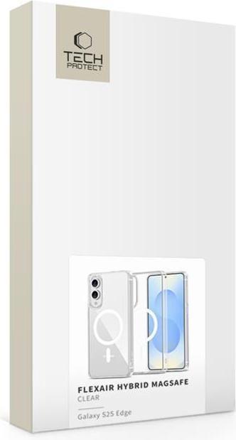 Actual product image Tech-Protect FlexAir Hybrid MagSafe Case for Samsung Galaxy S25 Edge - Clear (Samsung Galaxy S25 Edge)