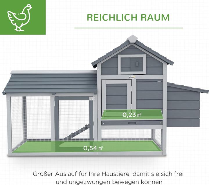 Image du produit PawHut Poulailler avec parc