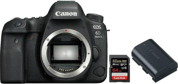 Produktbild Canon EOS 6D Mark II Body, inkl. 64GB Speicherkarte und Akku