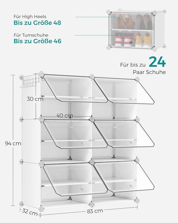 Produktbild Songmics Sneak (82 x 32 x 92 cm)