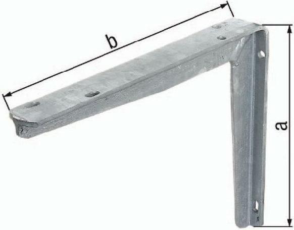 Produktbild GAH Konsole L.400mm H.300mm STA roh TZN Trgf.145kg (1 Stk.)