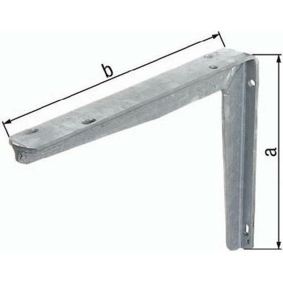 GAH, Möbelausstattung, Konsole L.400mm H.300mm STA roh TZN Trgf.145kg (1 Stk.)