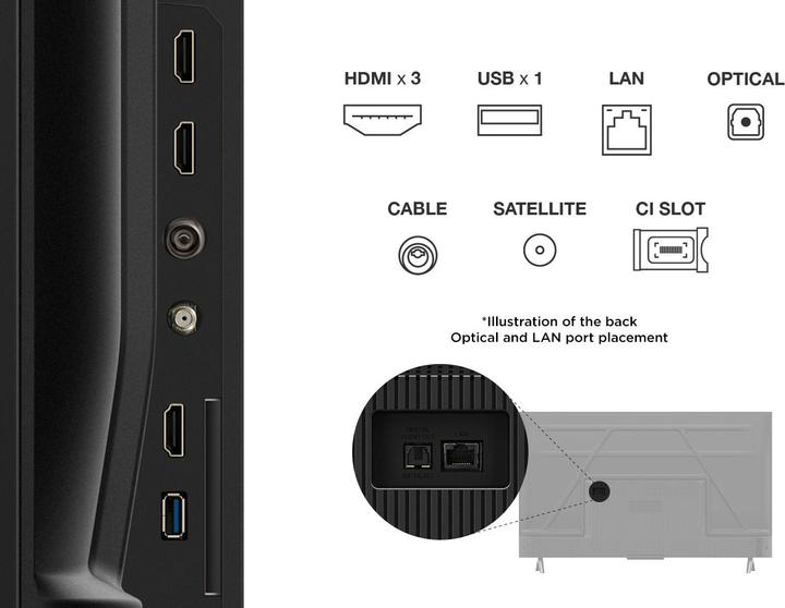 Produktbild TCL 43V6C 108 cm (43) (43", LED, 4K, 2025)
