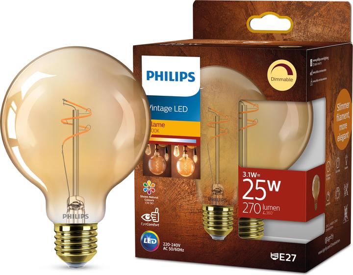 Produktbild Philips Vintage (E27, 4 W, 250 lm, 1 x, F)