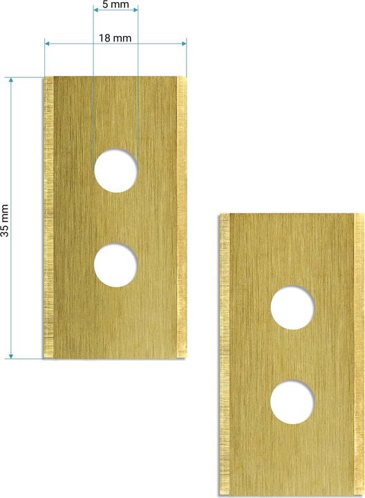 Immagine prodotto Wiltec Rasenroboter Messer Set Titan V2 35x18mm 18 Stück Mähroboter Rasenmäher (Robot falciante, Lame per tosaerba + lame di ricambio per macchine da giardino)
