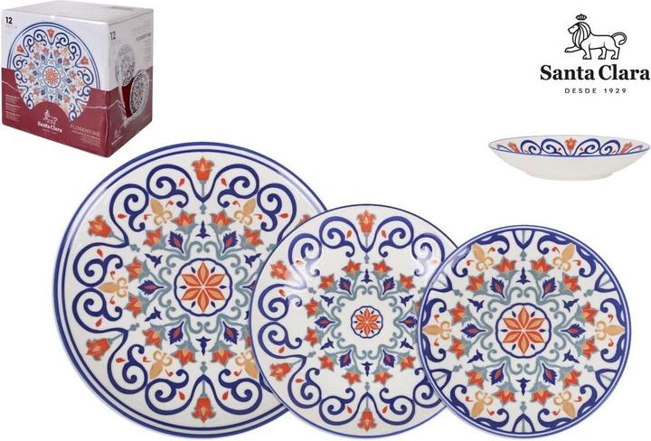 Image du produit Santa Clara vaisselle 12pc porcelaine ivoire déc. florentin (12 pièce(s))