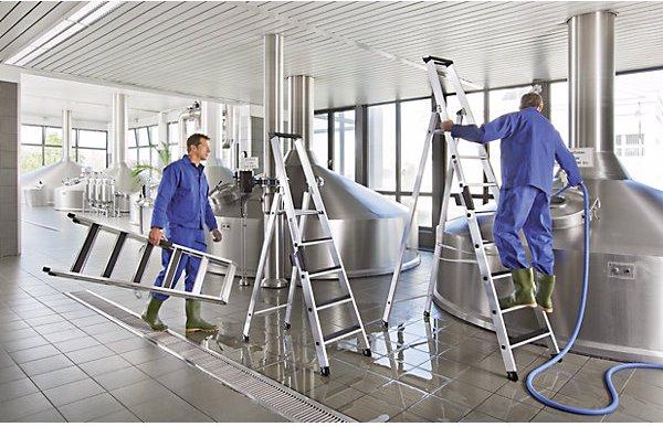 Actual product image Munk CLIP-STEP step ladder, single sided access, slip resistant R13, durable, 8 (Stepladder)