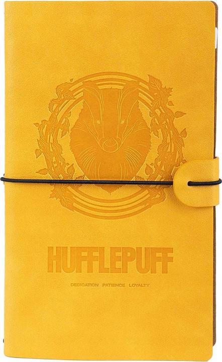 - Hufflepuff leather travel notebook 12x19.6 cm (yellow) (Lined, Hardcover)