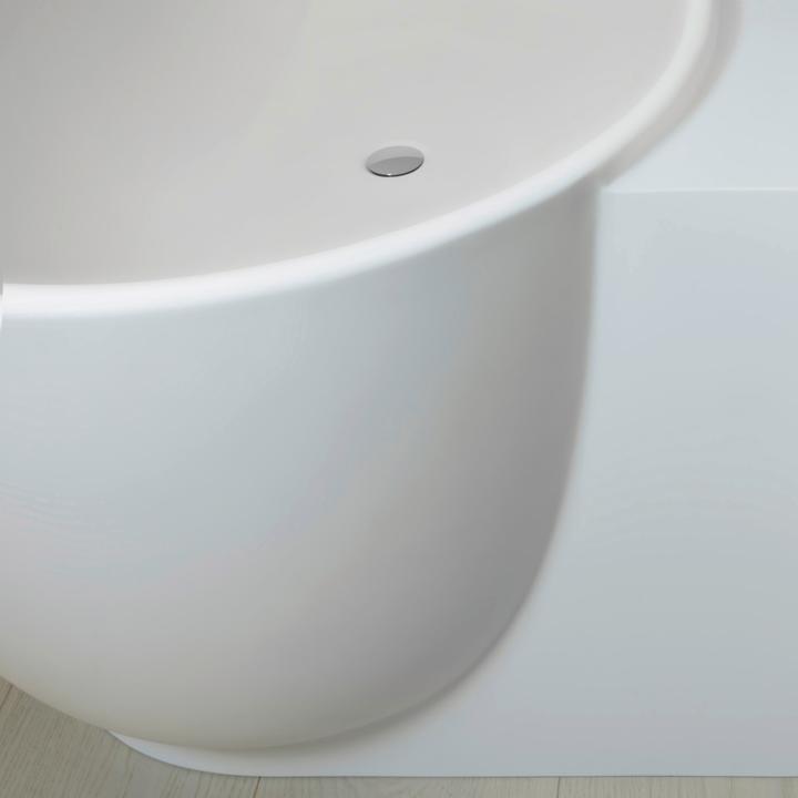 Produktbild Duravit Badewanne LUV 1850x950mm Ecke re 2 Rückenschrägen weiss (252 l, 185 cm, 95 cm)