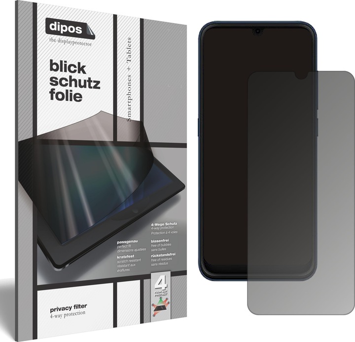 Actual product image Dipos Screen Protector 4-Way Privacy (1 Piece, HiSense U50)