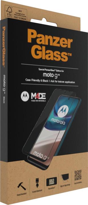 Actual product image PanzerGlass Ultra-Wide Fit (1 Piece, Motorola Moto G42)